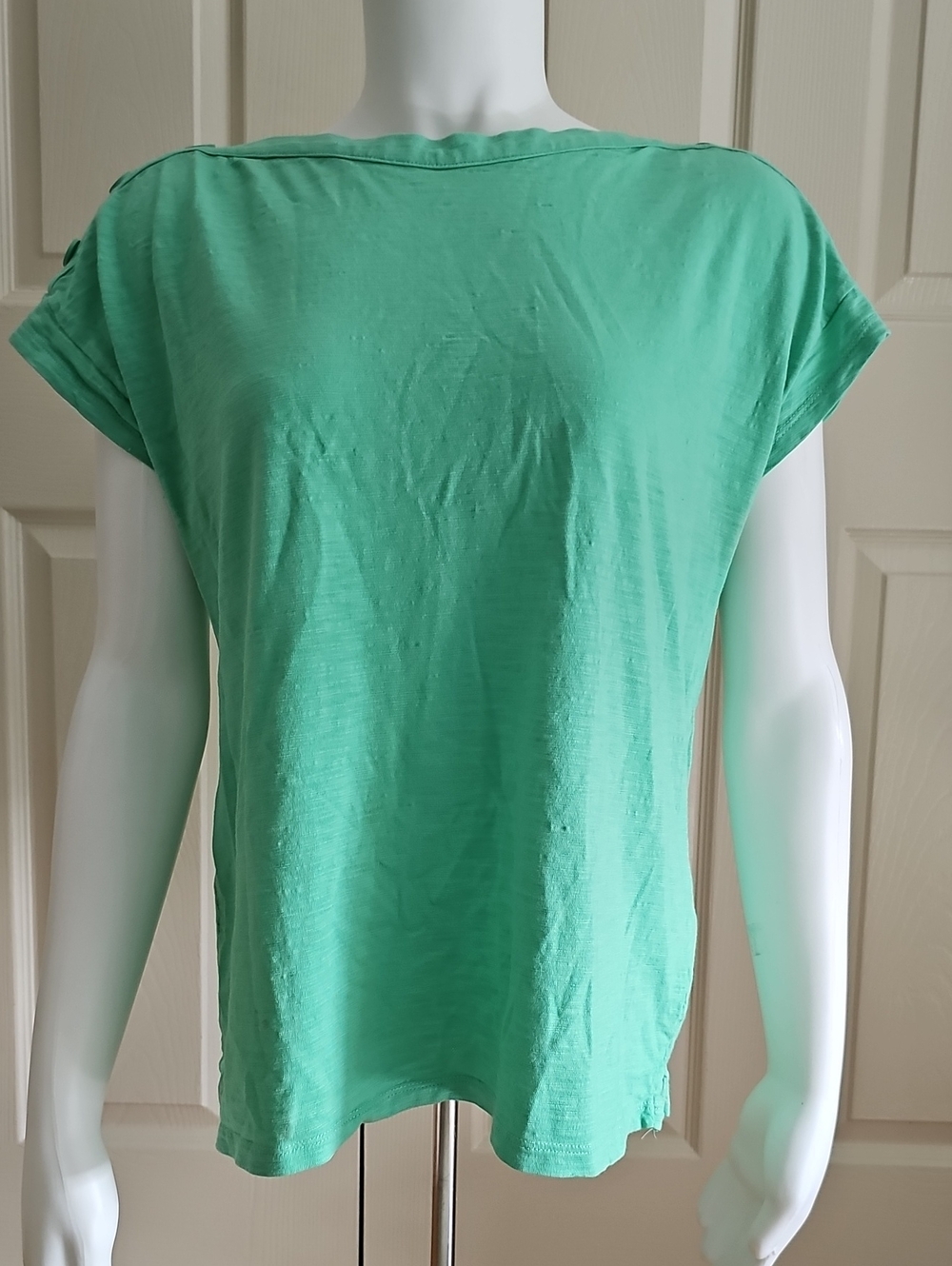 Talbots Boatneck Mint Green Short Sleeve Tee